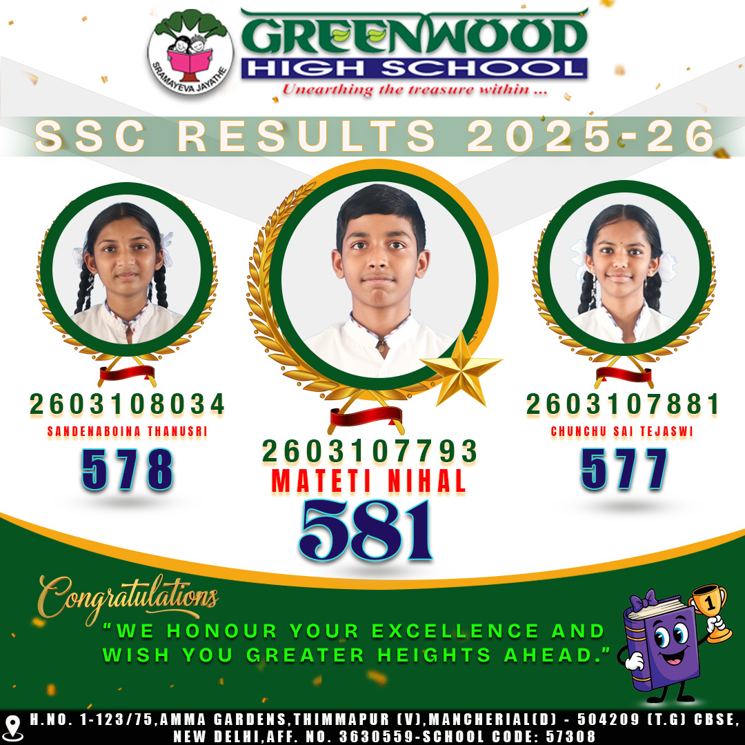 Greenwood High School Celebrates Outstanding SSC Results 2025–26