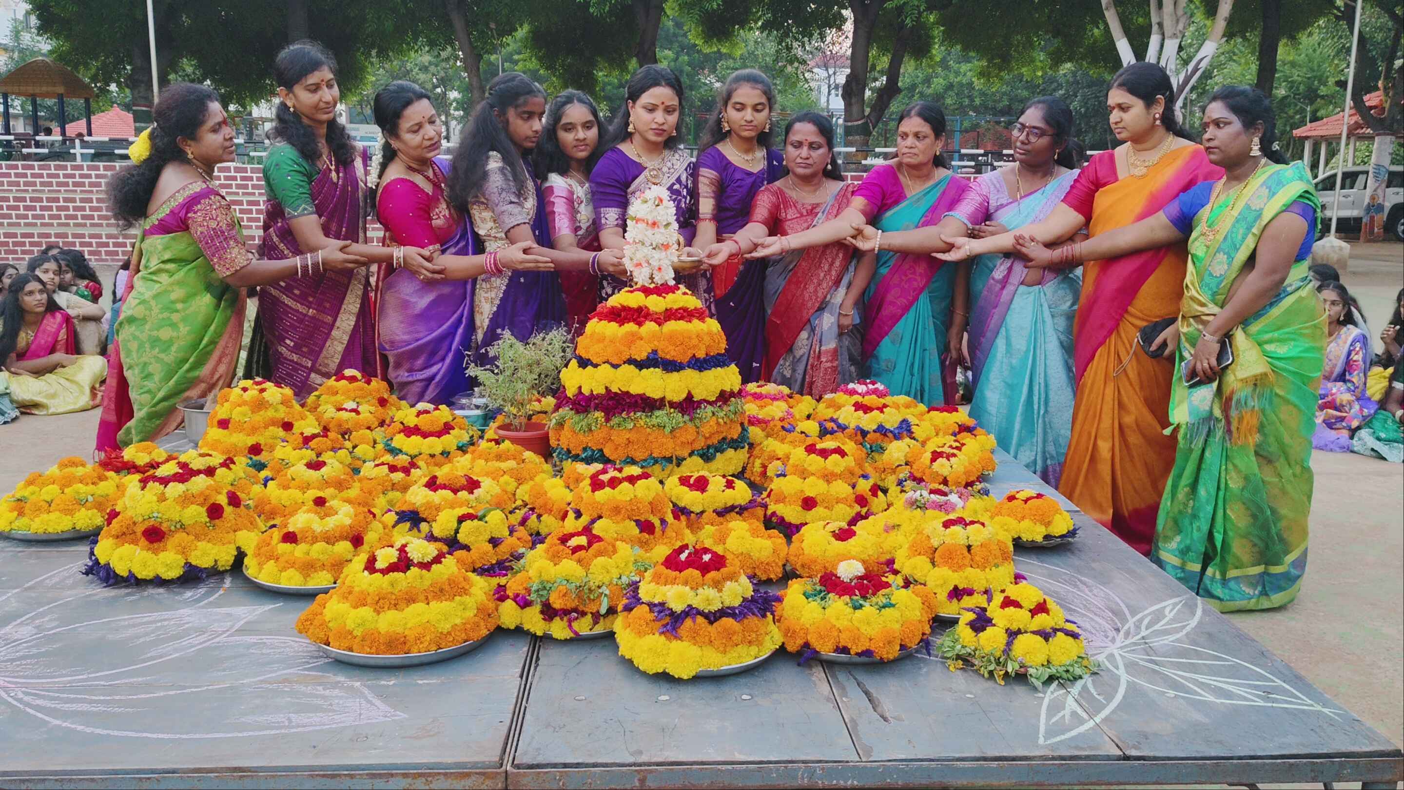 Greenwood High School Celebrates Bathukamma Samburalu with Traditional Fervor and Grand Floral Festivities